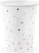 Partydeco Einwegbecher Punkte 260 ml, 6 Stück, Rosegold/Weiss