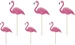 Partydeco Picks Rosa Flamingo