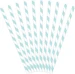 Partydeco Gestreifte Strohhalme Babyblau