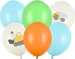 Partydeco Balloons 30 cm, Construction vehicles, Pastel Light Cream (1 pkt / 6 pc.)