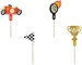 Partydeco Kuchen-Topper Auto mix, 12 cm, 4 Stück, Material