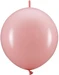 Partydeco Kettenballons Linking Dekoluftballon Rosa 33cm, 20 Stück