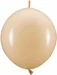 Partydeco Kettenballons Linking Dekoluftballon Nude 33cm, 20 Stück