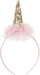 Partydeco Haarreif Einhorn 11 x 25 cm, Rosa/Gold