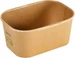Biopak Salat-Schale Brick Box Medium 1000 ml, Braun, 50 Stück