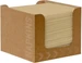 Duni Bio-Dunisoft 20x20cm, Serviettenbox, 50er, natural brown