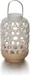 Balthasar Laterne aus Bambus, 31.5 cm, Weiss
