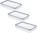 Rotho Set Kühlschrankdose 1 l flach 3 tlg. CL horizon blue