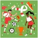 Braun + Company Papierservietten Womens Football 33 cm x 33 cm