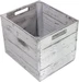 Holz Zollhaus Aufbewahrungskiste Vintage Shabby 33 x 38 cm