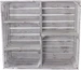 Holz Zollhaus Regal Vintage Shabby, Weiss, 77 x 68 cm