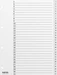 Kolma Register A4 strong 1-31 31-teilig weiss