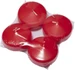 Herzog Kerzen Schwimmkerze Ø 5 cm Linsen, Rot
