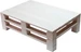 Cocon Palettentisch Weiss, 120 x 50 x 80