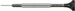 Watchtools Schraubenzieher 1,0 mm Schwarz, Schlitz