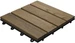 Florco Balkon-& Terrassenplatten Esche, 4 Latten 30 x 30, 6 Stk.