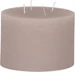 Weizenkorn Mehrdochtkerze Ice 10 cm x 14 cm, Beige, 1 Stück