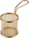 Paderno Servierkorb Pommes Frites 8 cm x 7.5 cm, 1 Stück, Gold