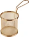 Paderno Servierkorb Pommes Frites 9 cm x 8.5 cm, 1 Stück, Gold