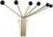 present time Wandhaken Neptune Large 6 Haken, Gold/Schwarz, Bewusste