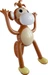 Folat Partyaccessoire Aufblasbarer Affe Braun, 1.20 m