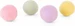 District 70 Katzen-Spielzeug Glow Felt Ball Toys, 35 mm, 4 Stück