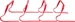 Pure Flexible Hurdle Set (21cm) Red