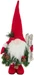 Chalet Weihnachtsfigur Gnom mit Ski 35 cm, MDF, Grün/Rot