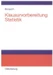 Klausurvorbereitung Statistik