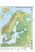 Skandinavien und Baltikum physisch, Wandkarte / Poster