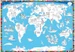Poster Malkarte Welt